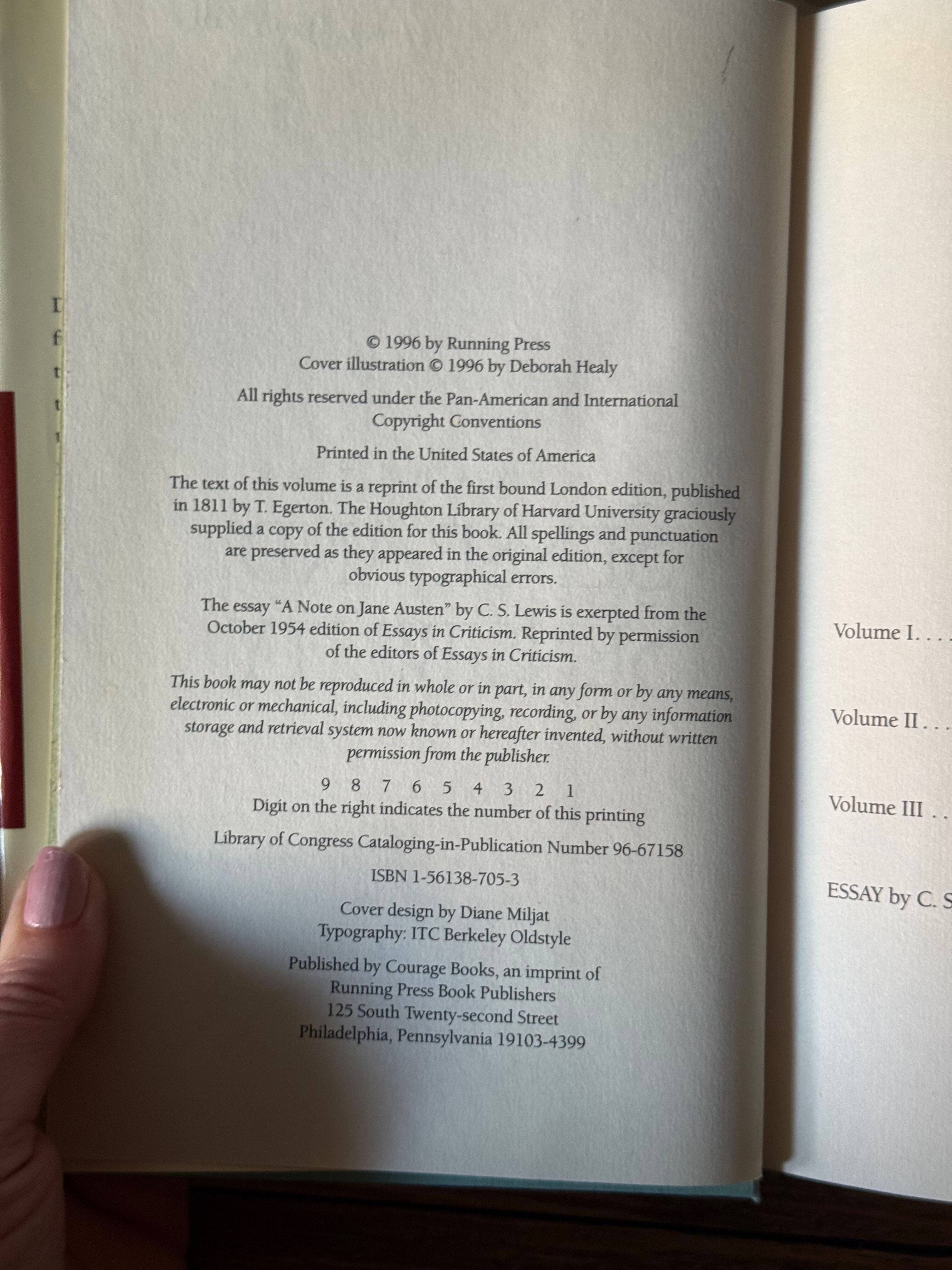Sense and Sensibility by Jane Austen