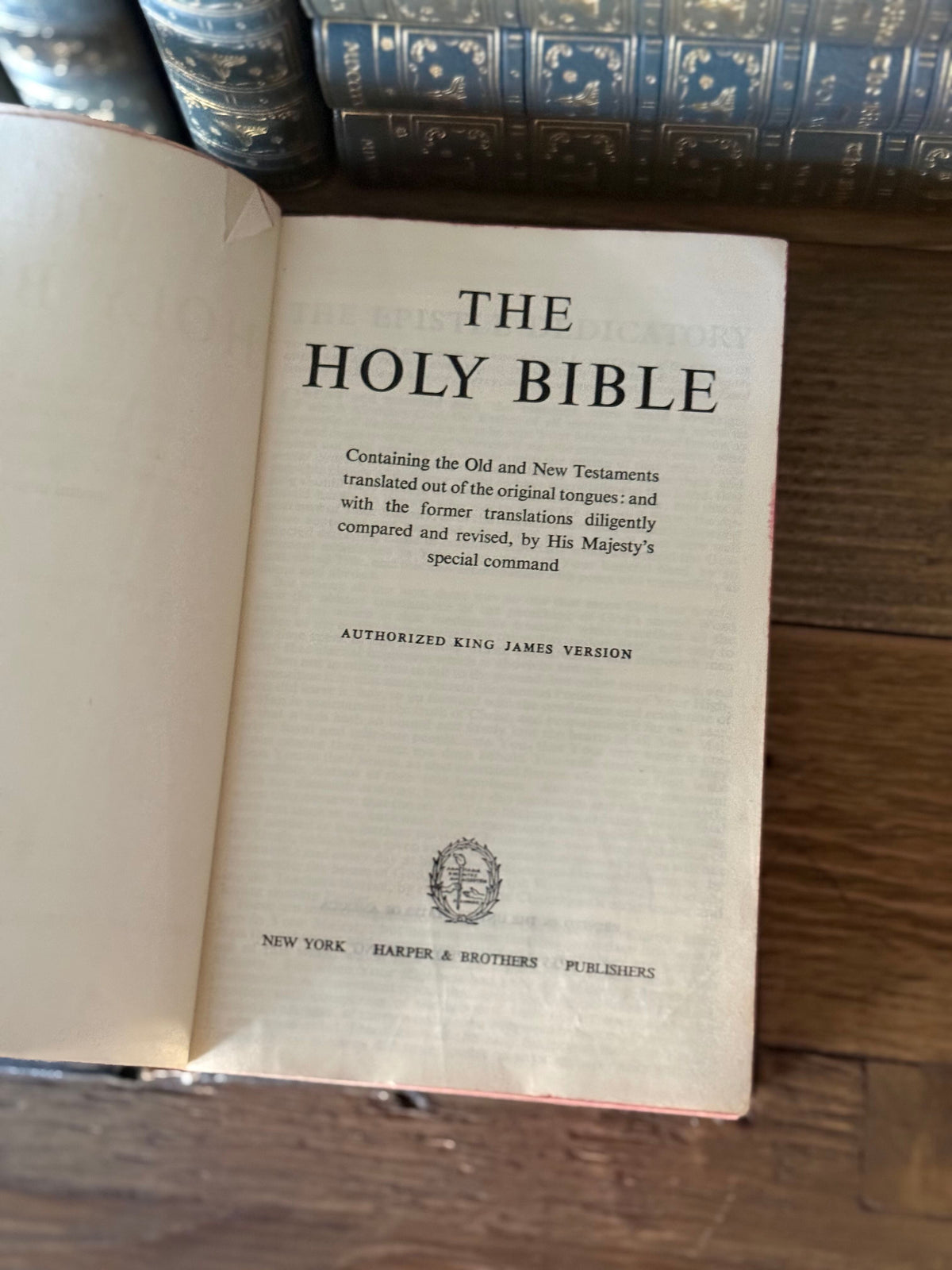 Antique Harper & Brothers Holy Bible | King James Version
