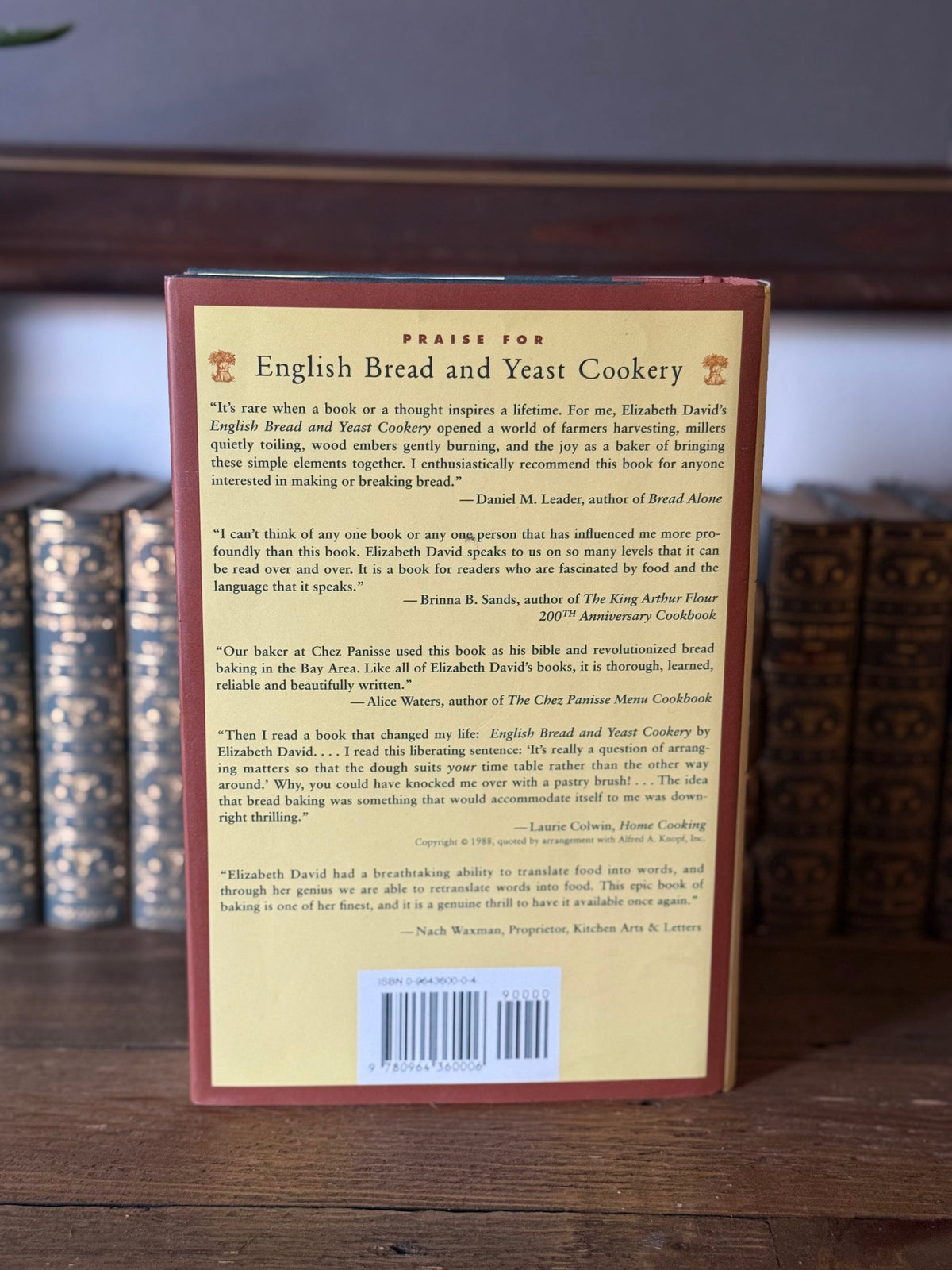English Bread and Yeast Cookery by Elizabeth David | 1994 Hardcover